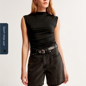 Abercrombie & Fitch Black high neck top